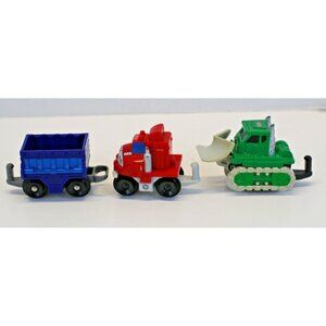 Fisher Price Lot of 3 Toys GeoTrax Truck Trailer Bulldozer 2003-4 Mattel 2336CK